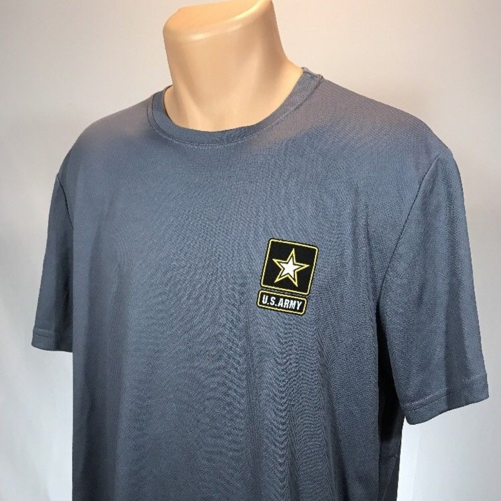 US Army Shirt XL Mens Short Sleeve Gray Military